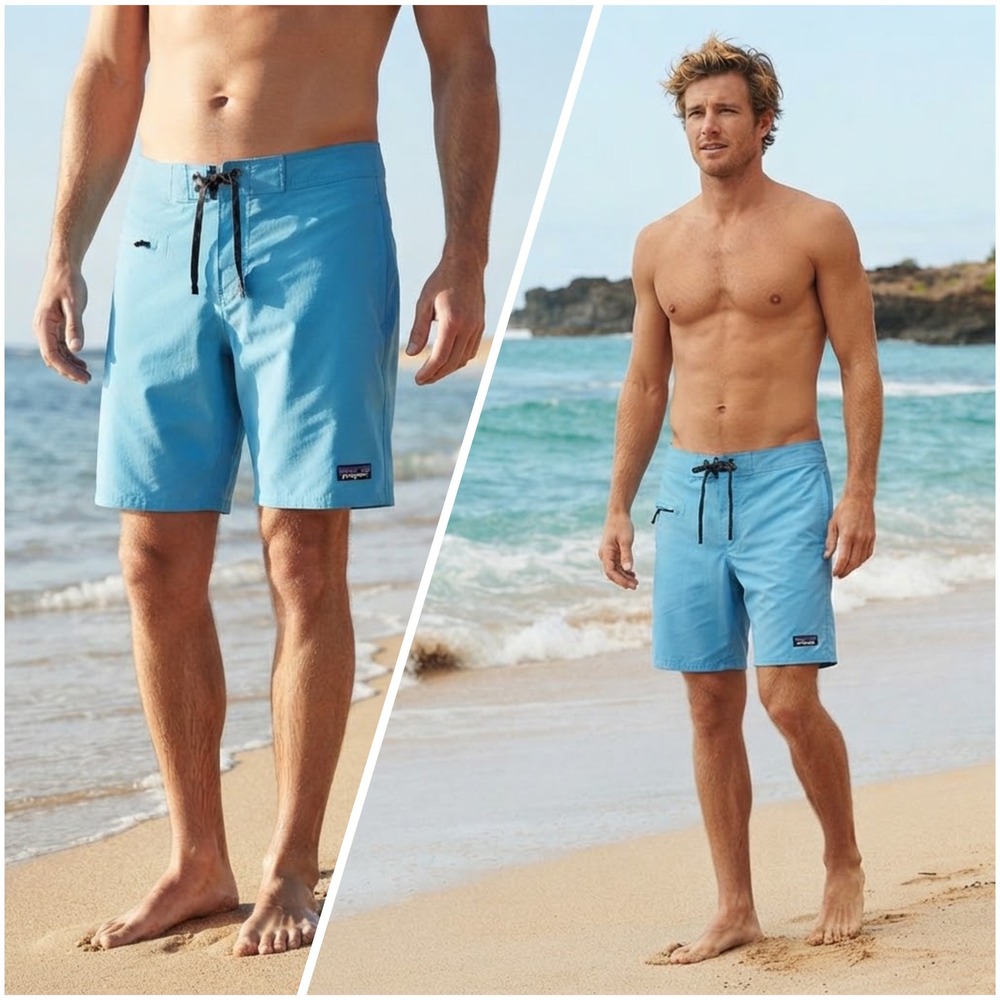 Patagonia Mens Stretch Wavefarer Boardshorts 21 Blue Size 30 STY86543 NWT